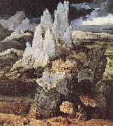 Joachim Patinir St Jerome in Rocky Landscape oil on canvas